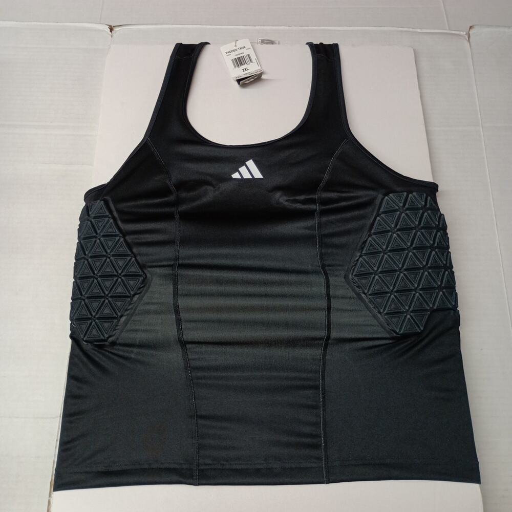 Adidas Basketball Padded Aeroready Tank Shirt IM3592 Size Men's 2XL XXL NWT